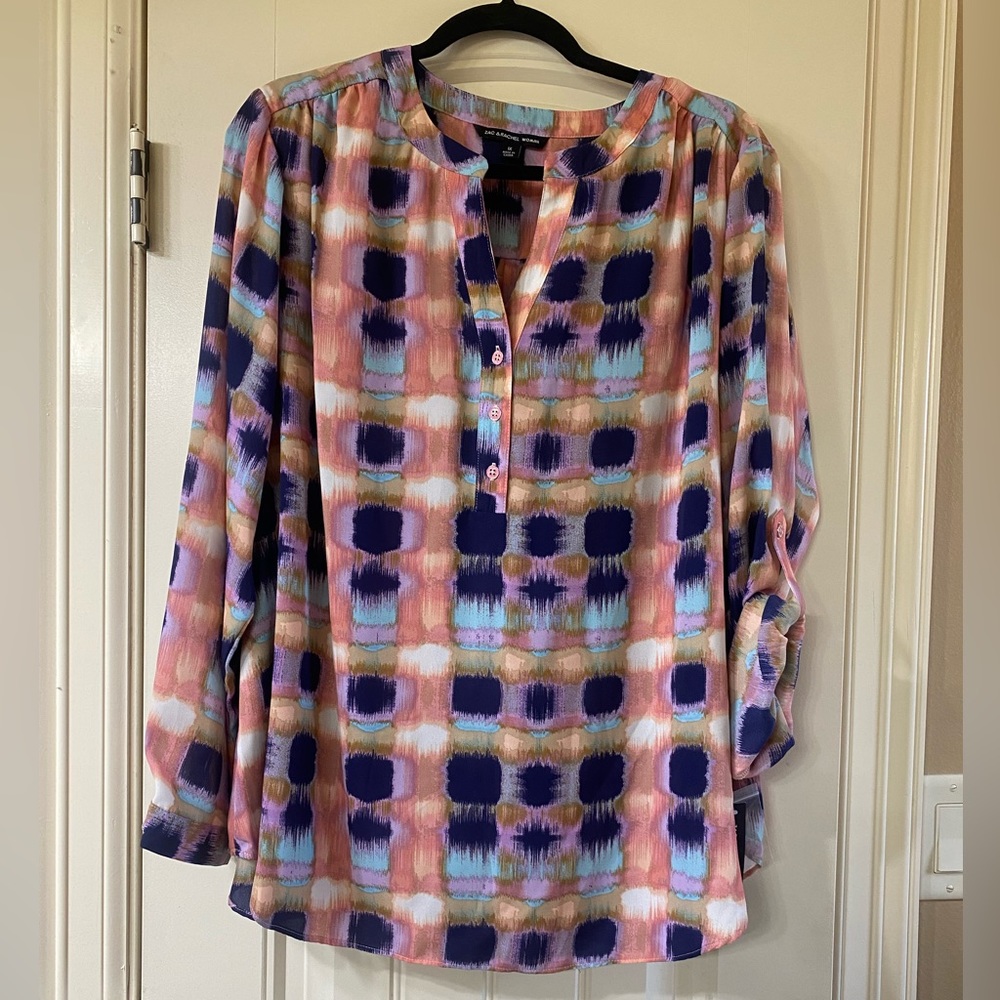 Women’s 1X dress shirt, Zac and Rachel brand, long or 3/4 sleeve